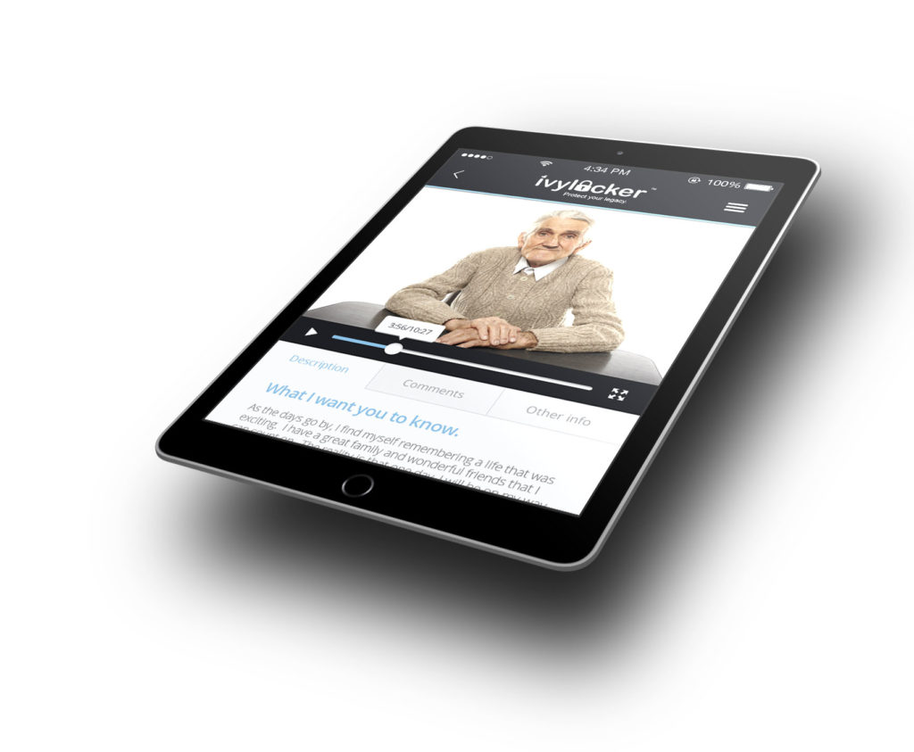 IvyNet User leaving message on iPad